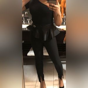 Zara pants with peplum cover